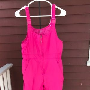 LL Bean cold buster snow bibs